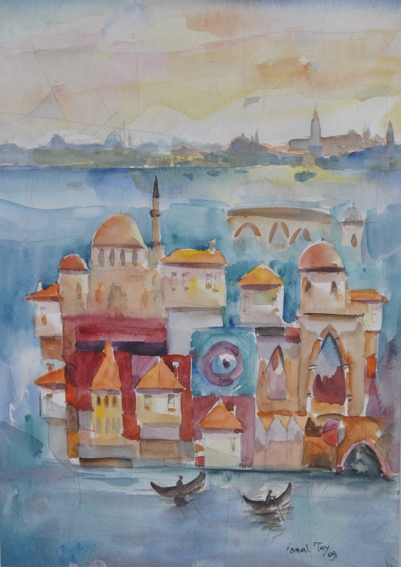 Cemal Toy "Istanbul" Painting