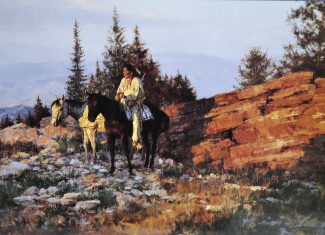 Howard Terpning "Before the Sunset"