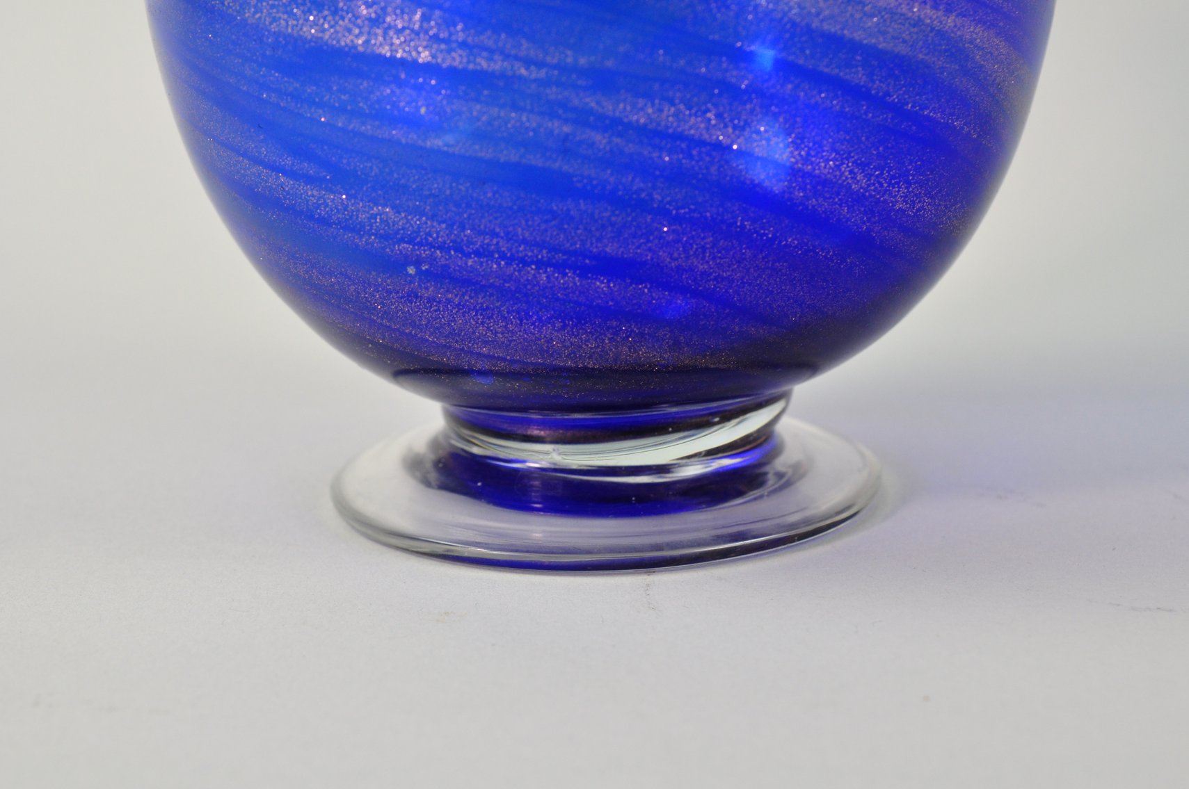 Aventurine Glass Copper Swirl Bowl