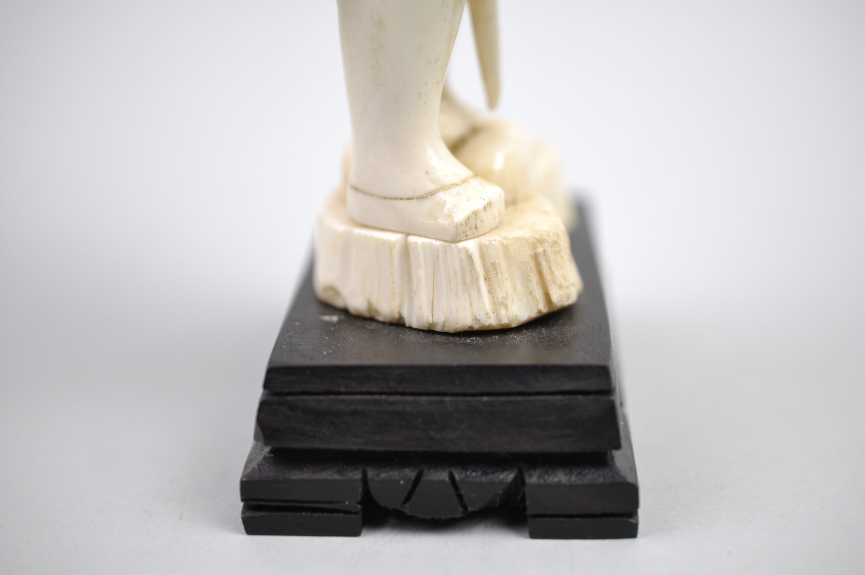 Okimono Japanese Carved Figure, Meiji Period