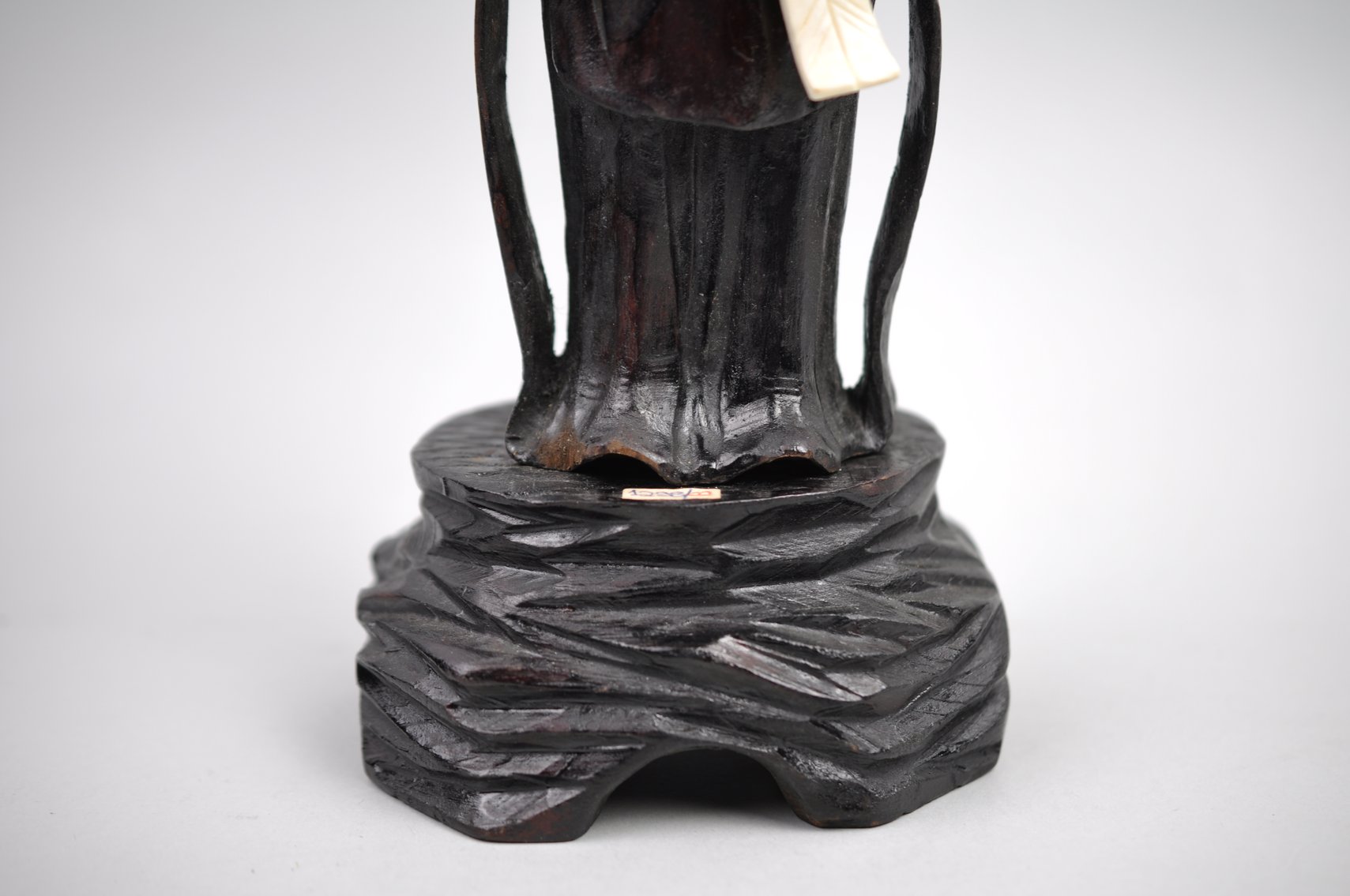 Okimono Japanese Carved Figure, Meiji Period