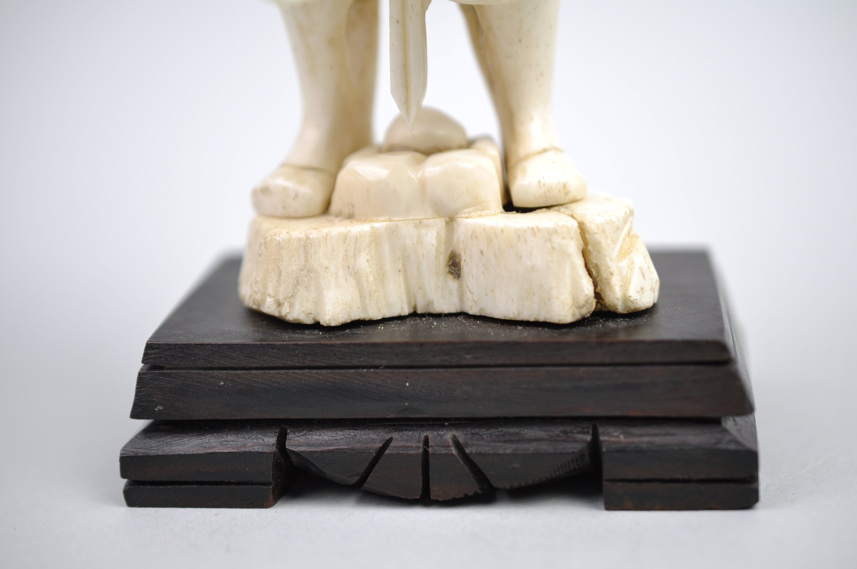 Okimono Japanese Carved Figure, Meiji Period