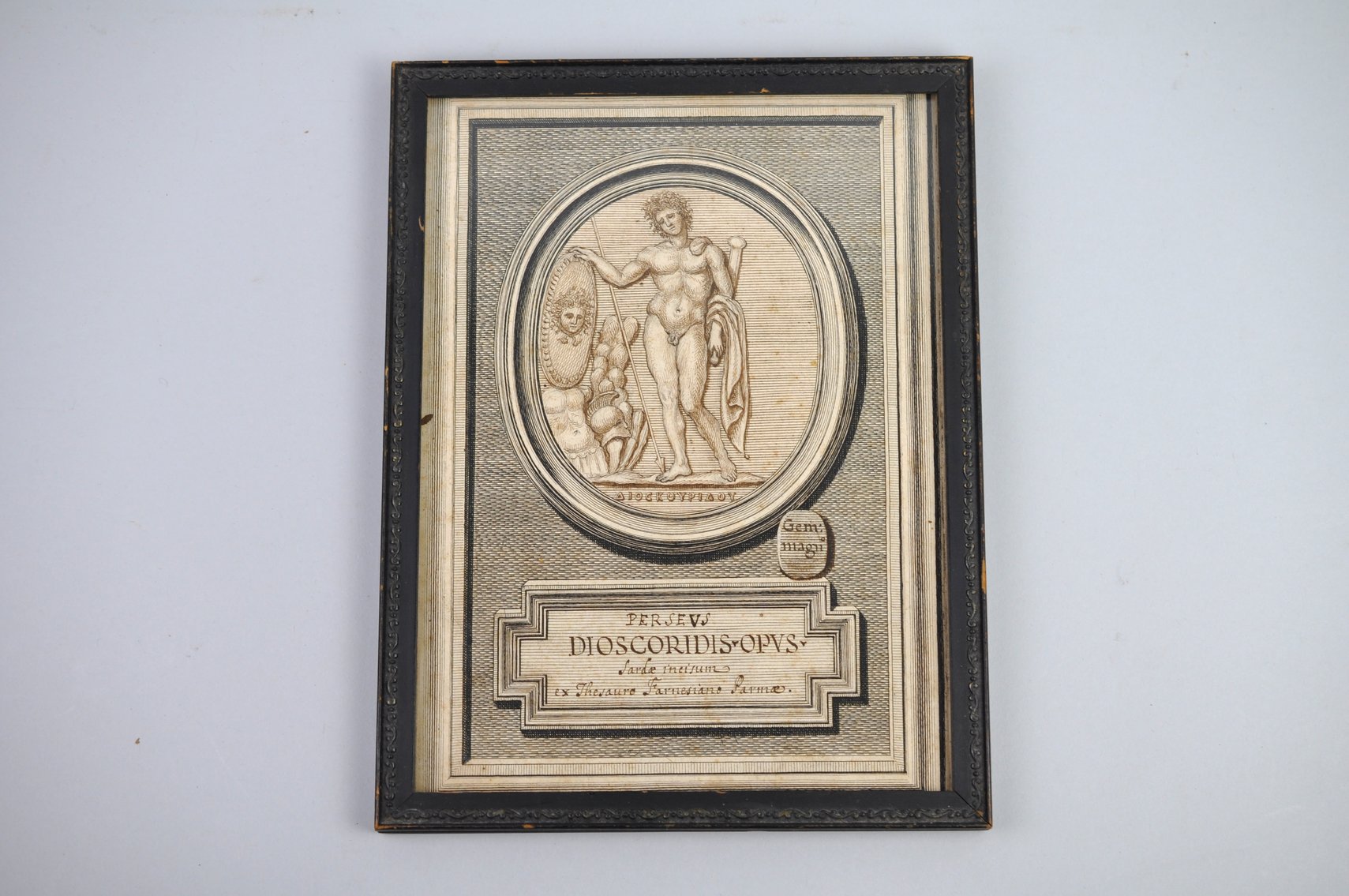 Picart Copperplate Engraving of Perseus