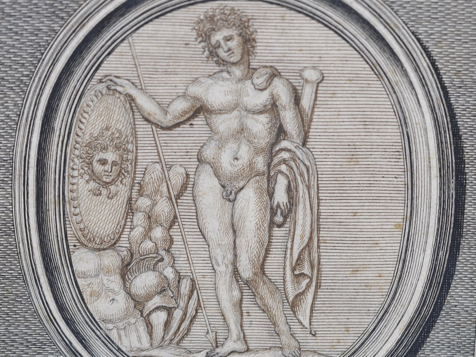 Picart Copperplate Engraving of Perseus