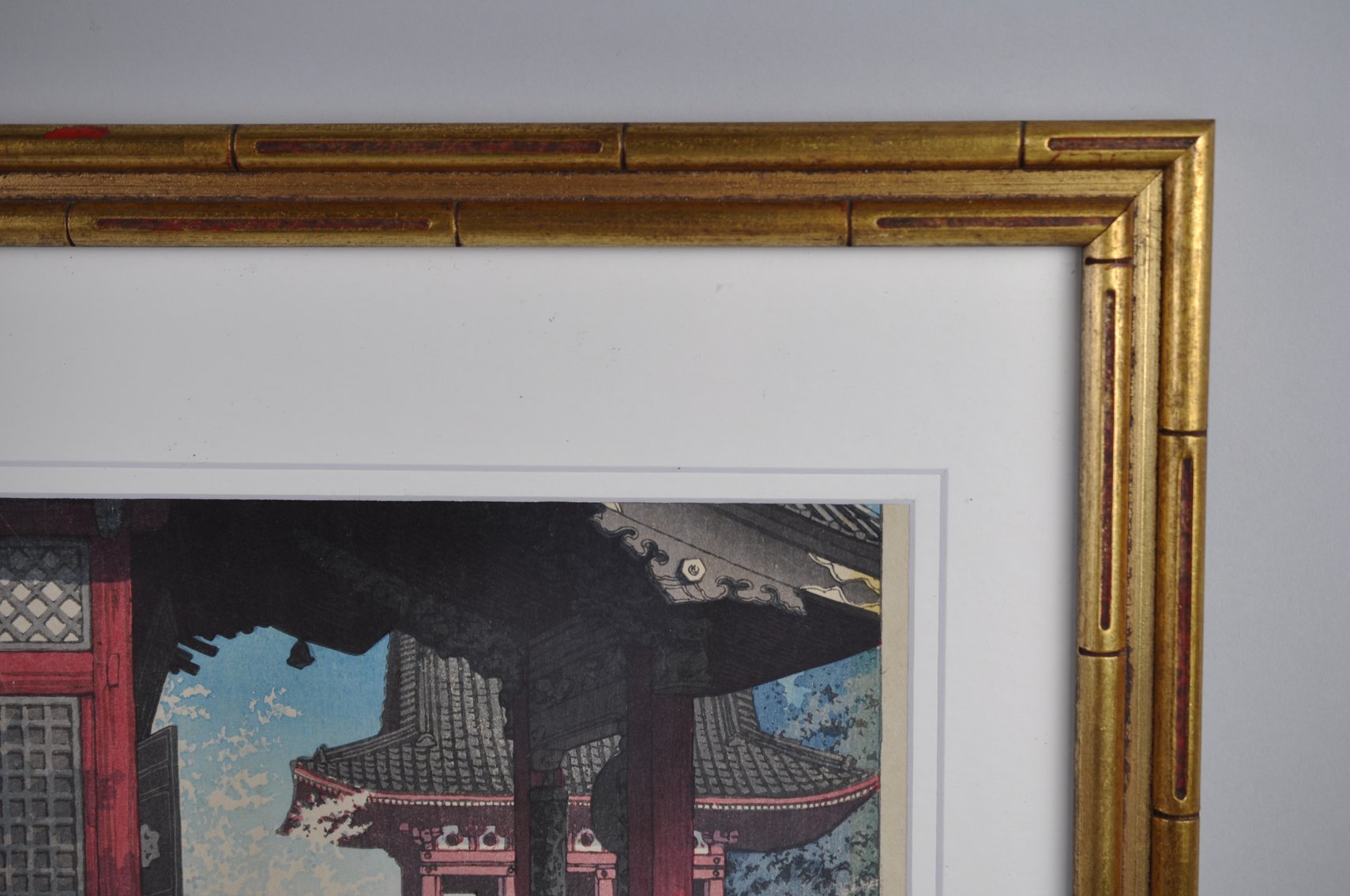 K. Hasui "Meguro Fudo" Woodblock Print