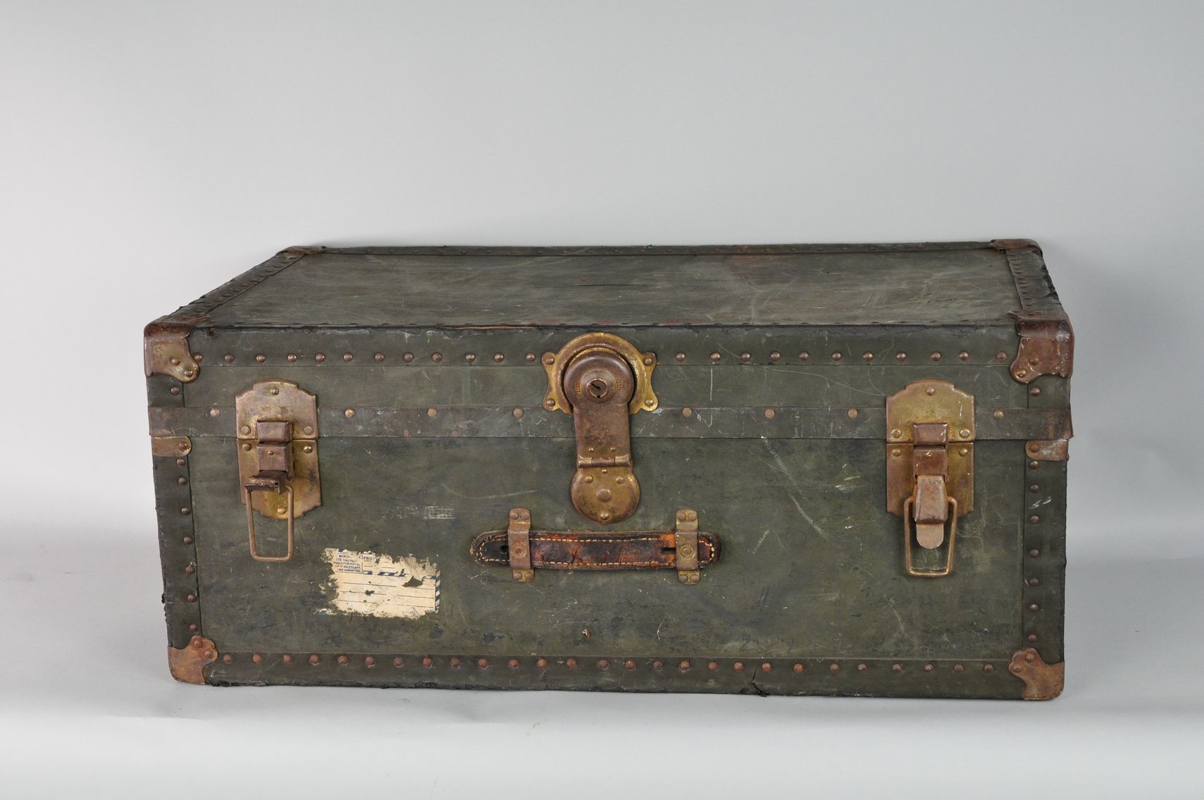 US Military Foot Locker and Steamer Trunk