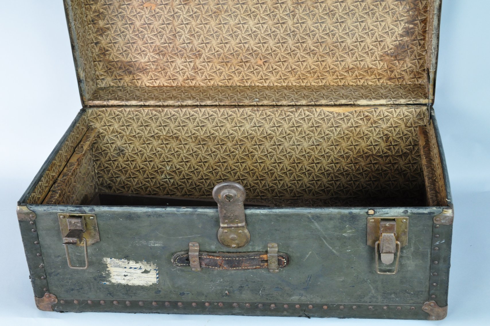 US Military Foot Locker and Steamer Trunk