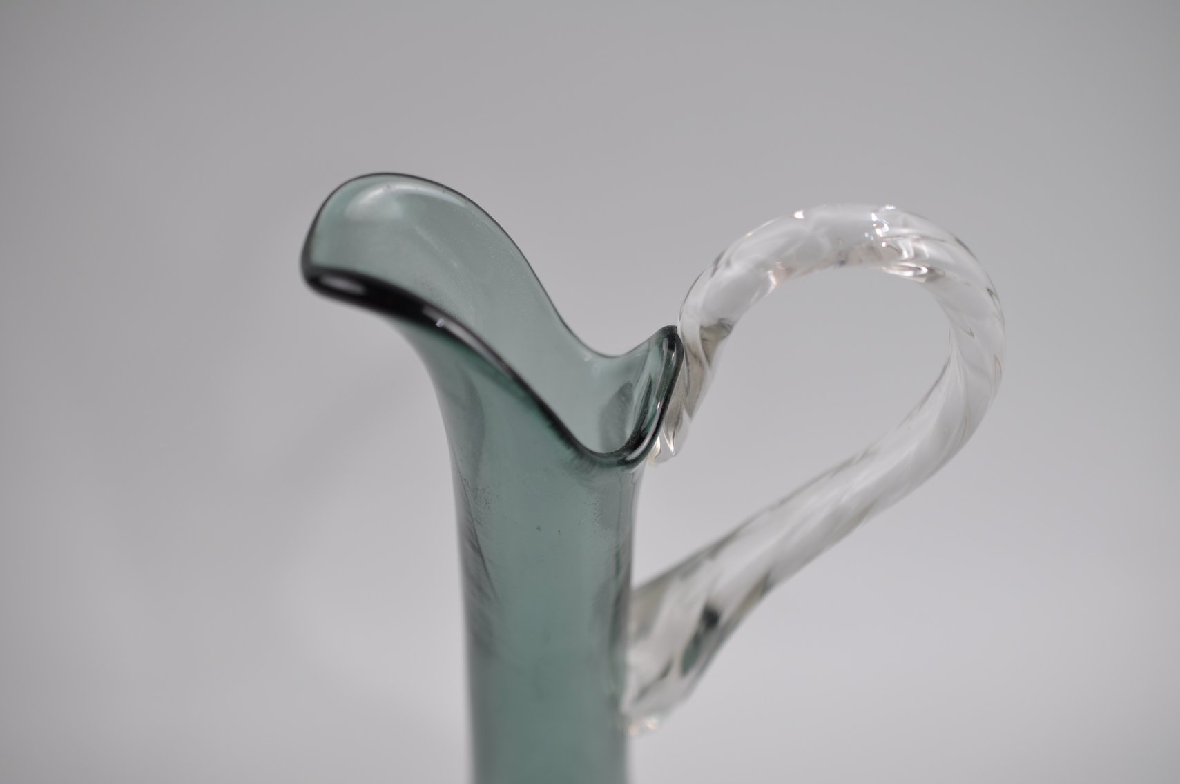 Italian Glass Decanter w/ Flame Stopper