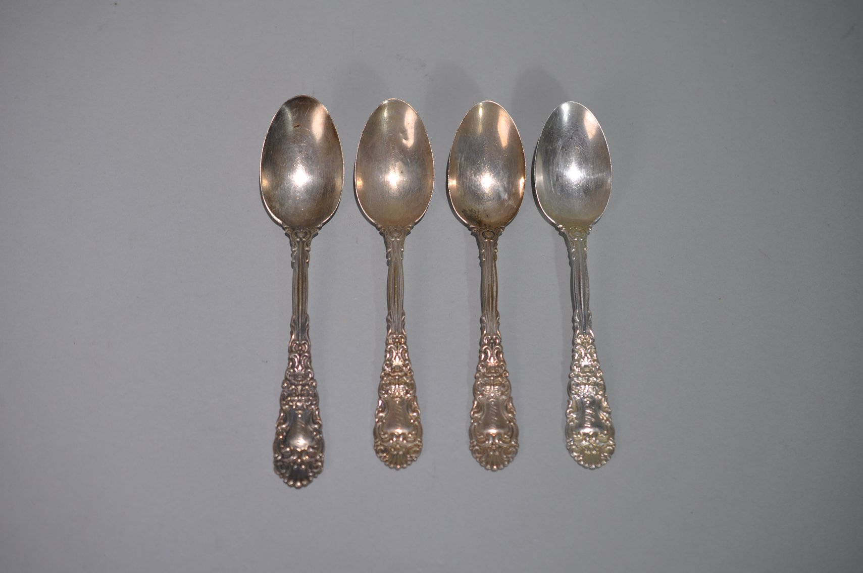 Engraved Sterling Silver Teaspoons