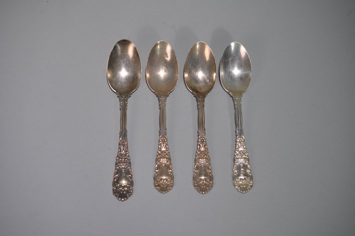 Engraved Sterling Silver Teaspoons