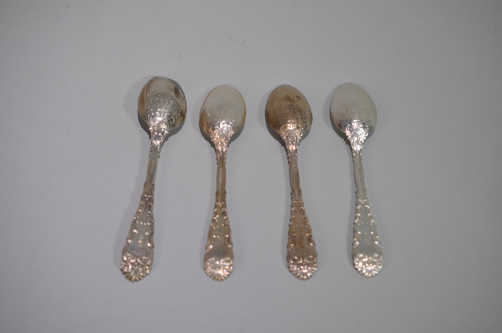 Engraved Sterling Silver Teaspoons