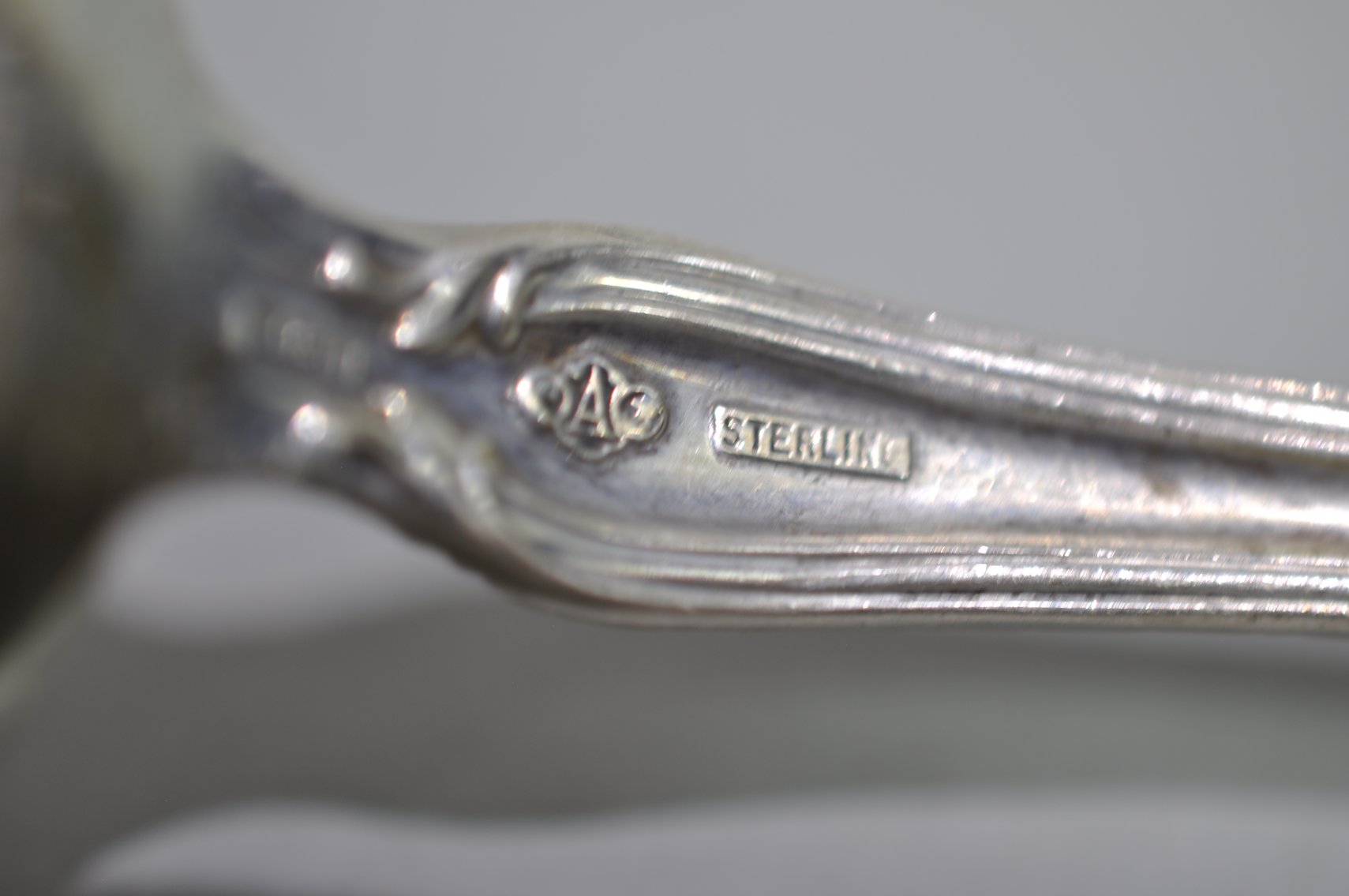 Alvin Sterling Silver Serving Fork and Spoon
