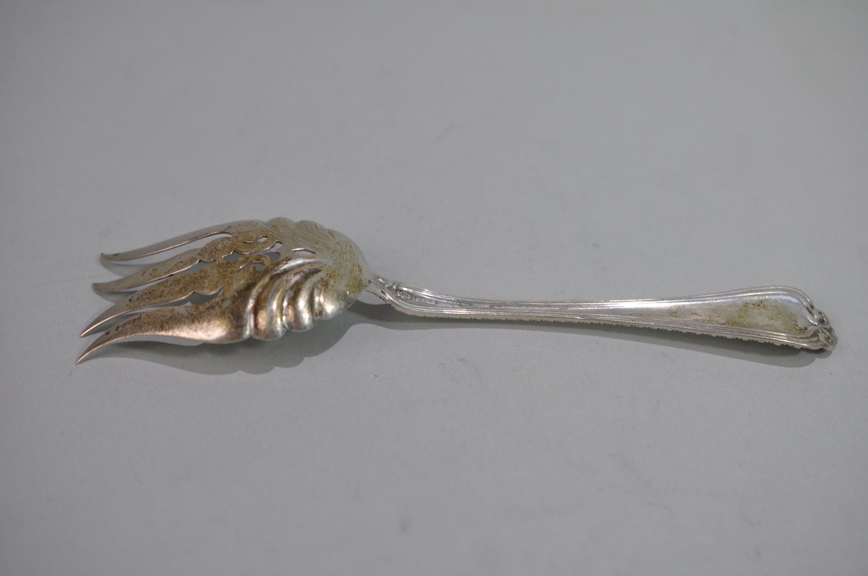 Alvin Sterling Silver Serving Fork and Spoon