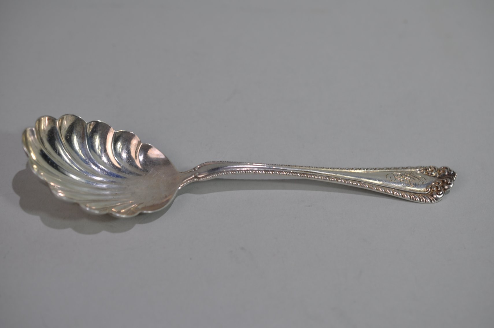 Alvin Sterling Silver Serving Fork and Spoon