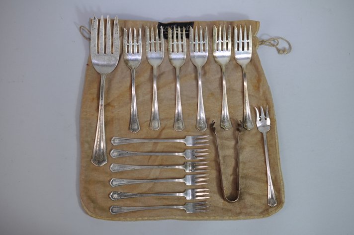 CW Sterling Forks and Tong Collection