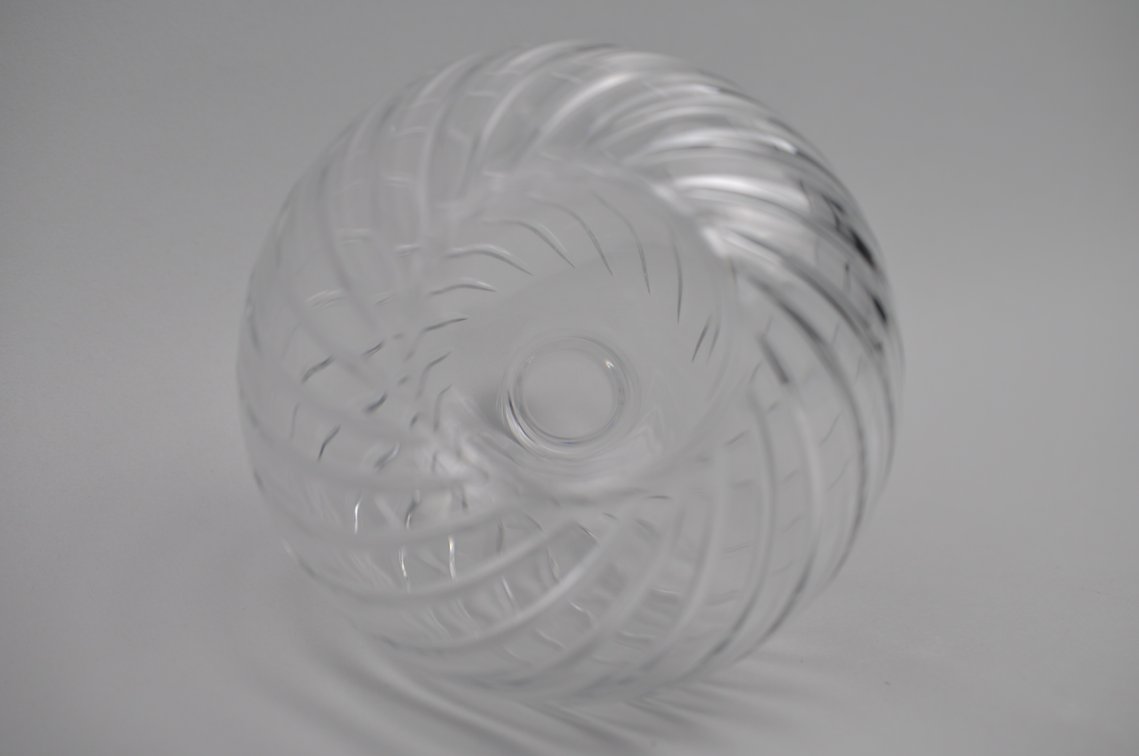 Baccarat/Tiffany Crystal Cyclades Swirl Vase