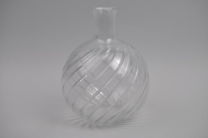 Baccarat/Tiffany Crystal Cyclades Swirl Vase