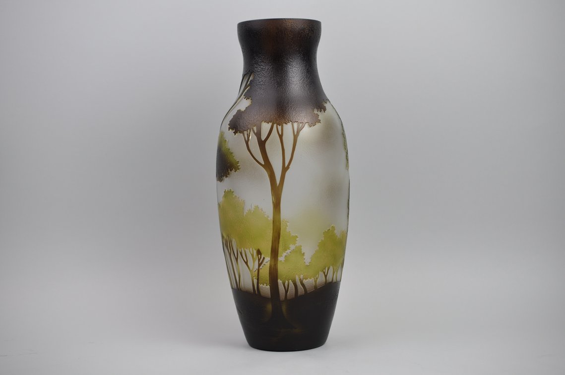 Galle Style Art Nouveau Cameo Vase