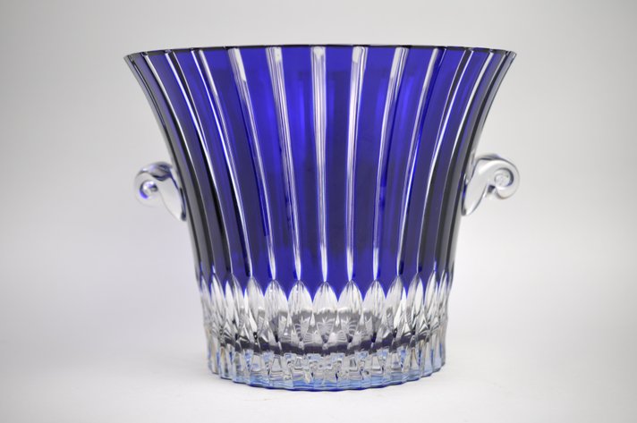 Ajka Castille Cobalt Crystal Ice Bucket Hungary