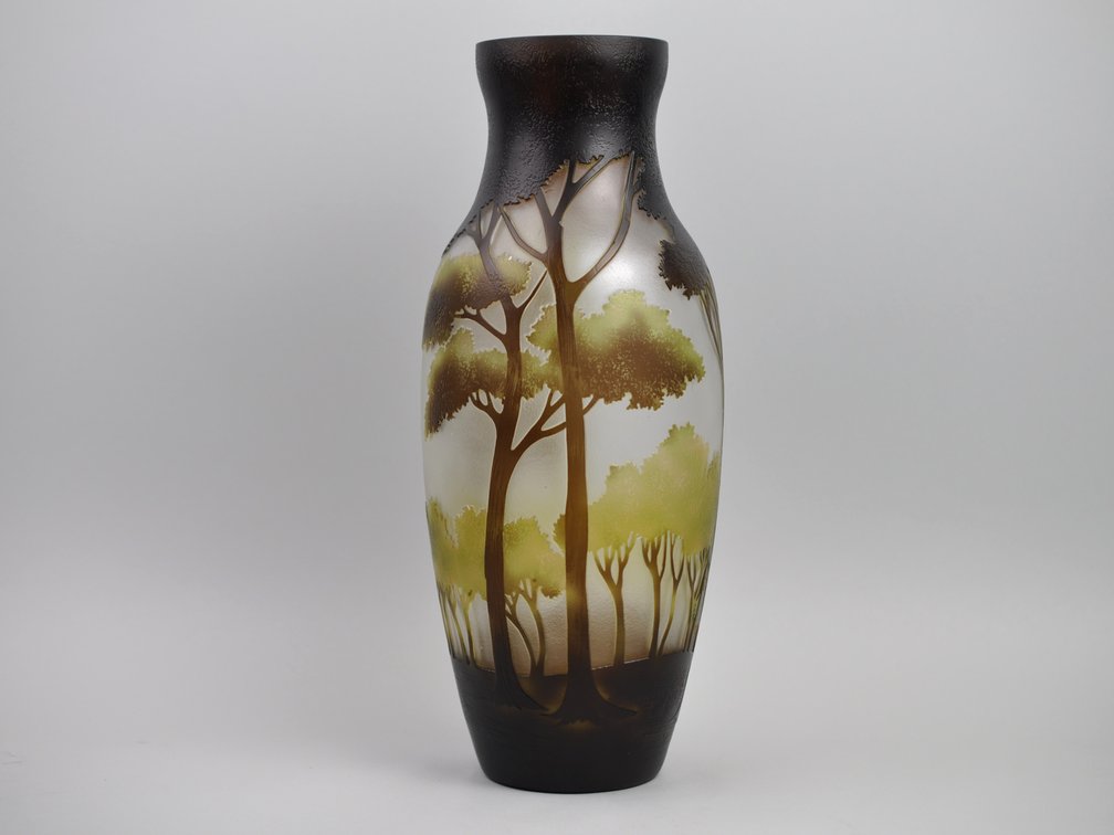 Galle Style Art Nouveau Cameo Vase
