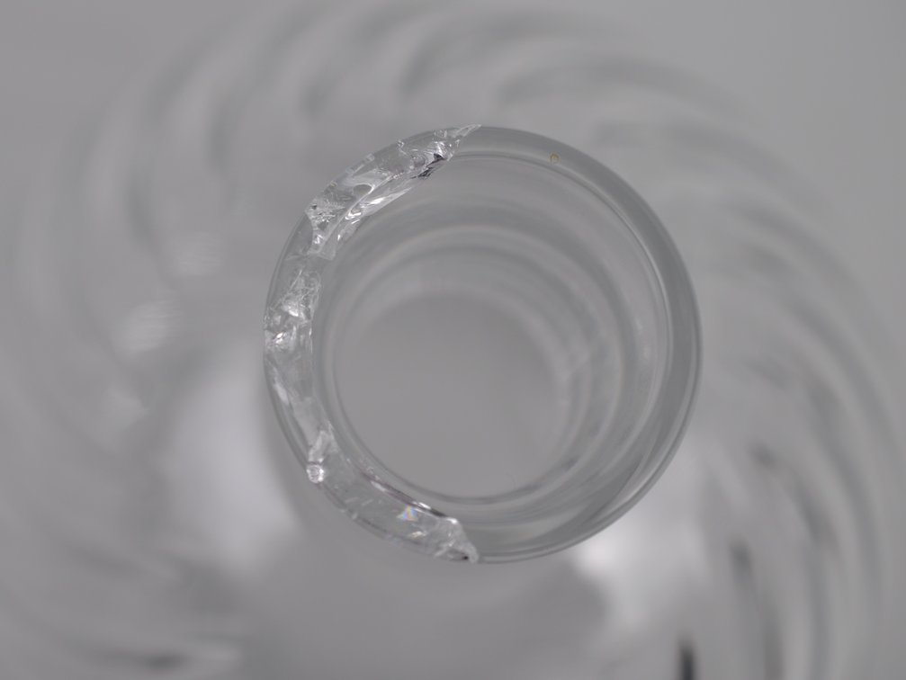 Baccarat/Tiffany Crystal Cyclades Swirl Vase