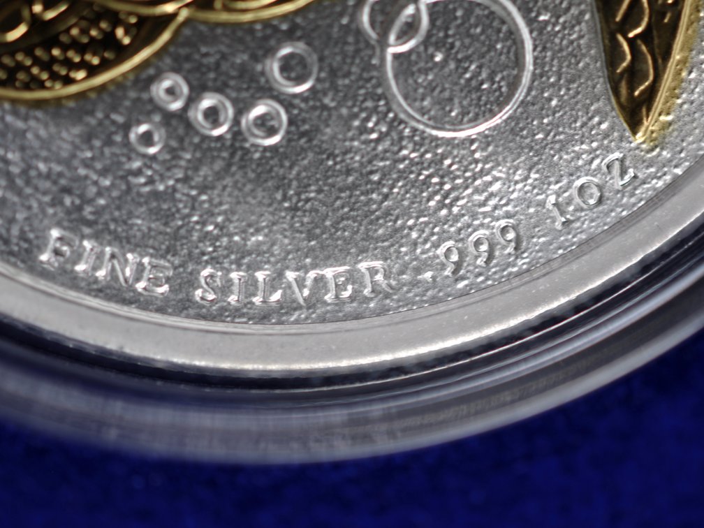 .999 Silver Gold Gilded Fiji Taku Coin