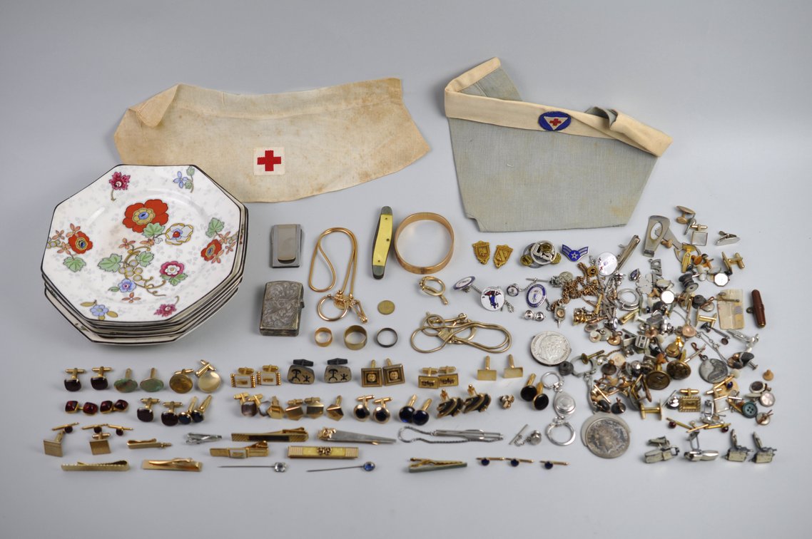 Plates, Cufflinks, Pins, Nurse Headgear & More