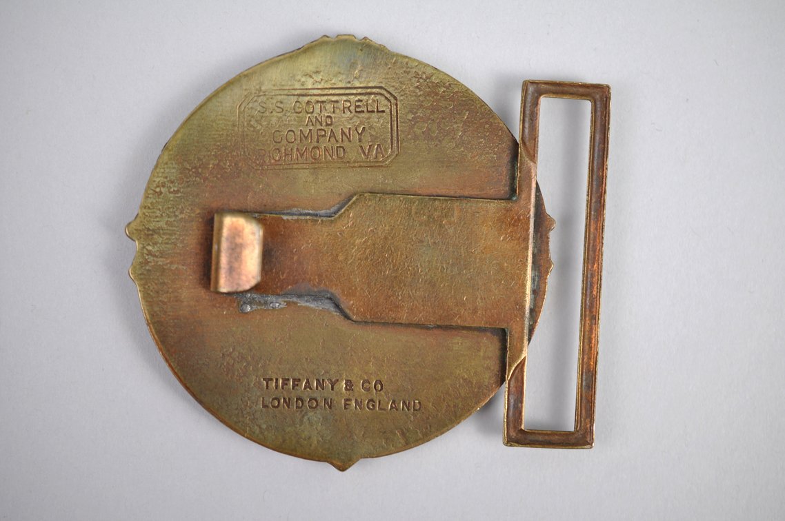 Tiffany Brass Confederate Cavalry Belt Buckle