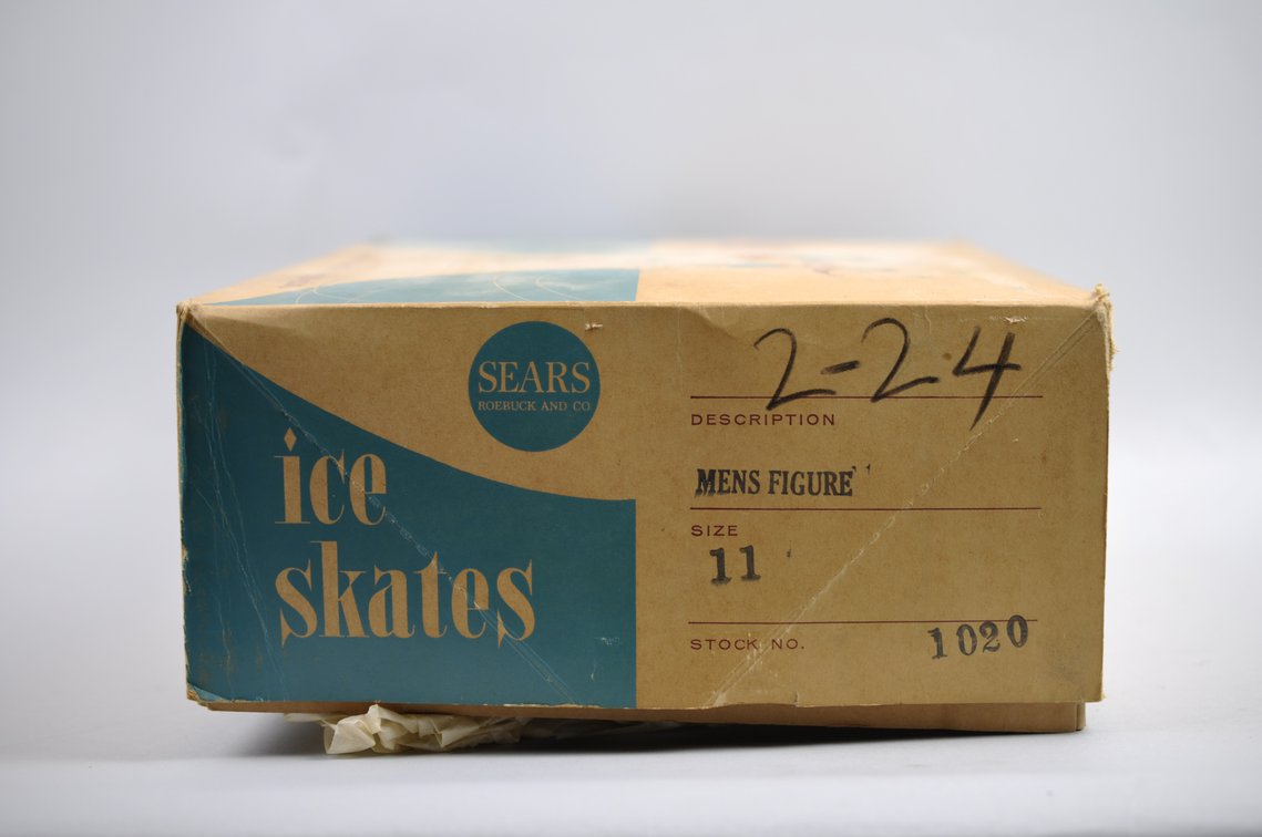 Black Leather Figure Skates Sears 1963