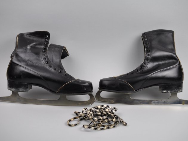 Black Leather Figure Skates Sears 1963