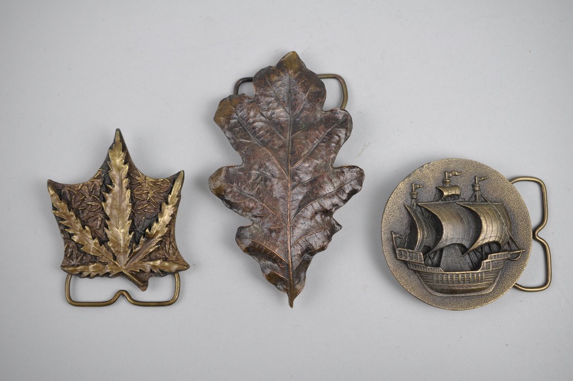 Brass Americana Belt Buckles 1970s