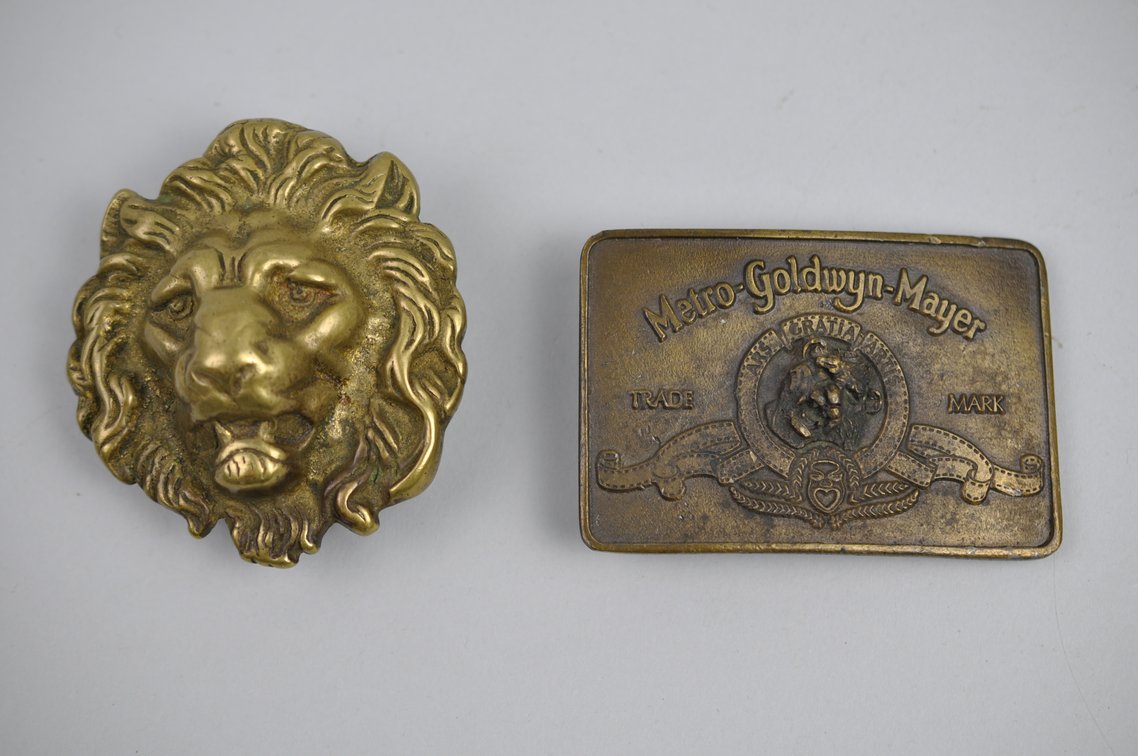 Lion Head Brass Belt Buckles