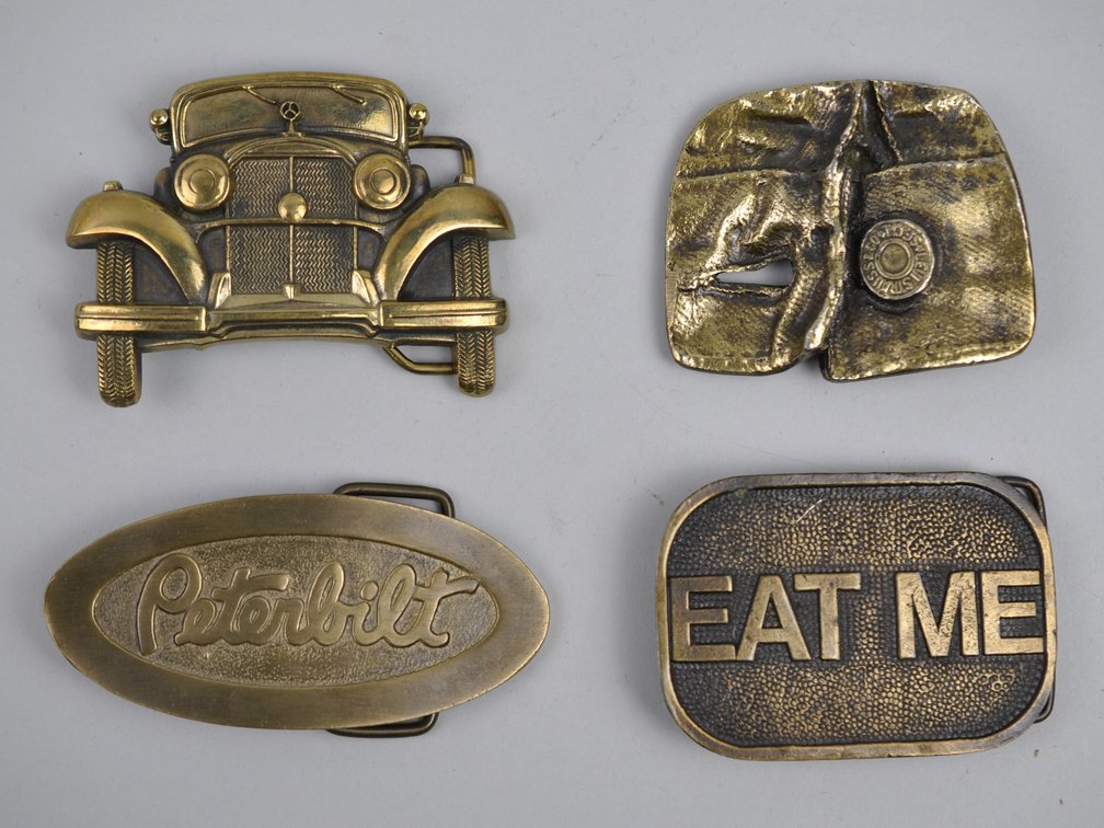 Novelty Brass Belt Buckle Collection