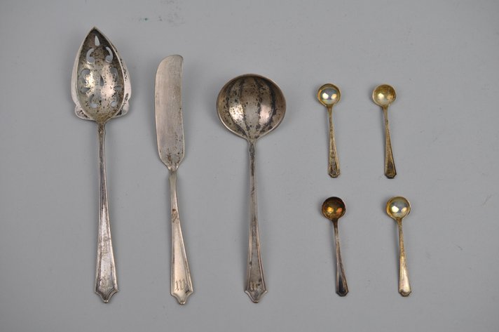 Sterling Manchester Silverware + Gorham Salt Spoons