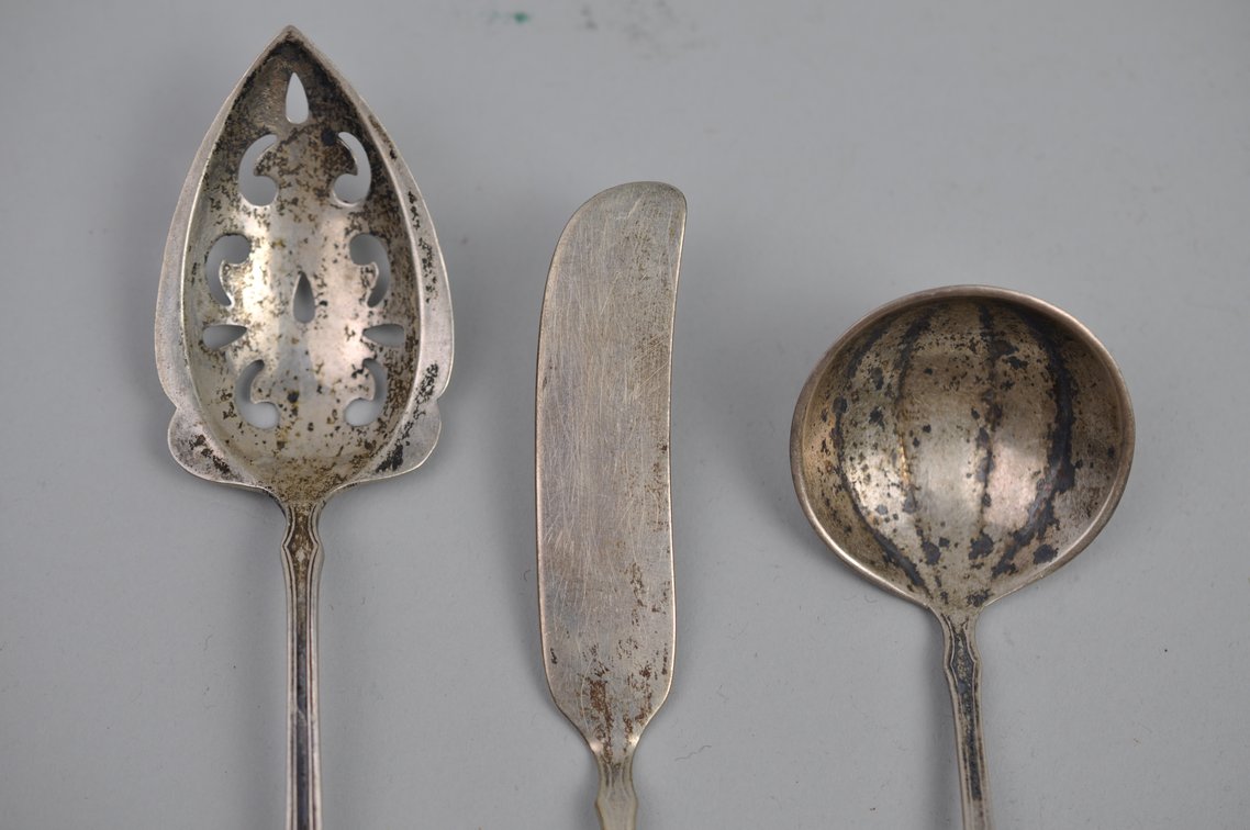 Sterling Manchester Silverware + Gorham Salt Spoons