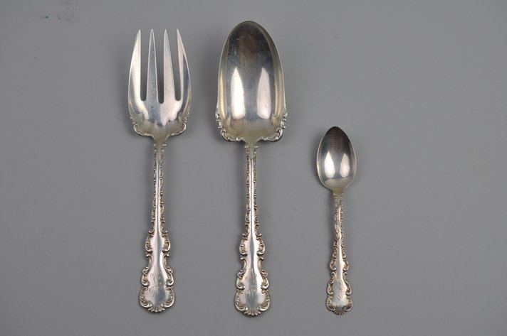 Louis XV Sterling Silver Serving Ware Set