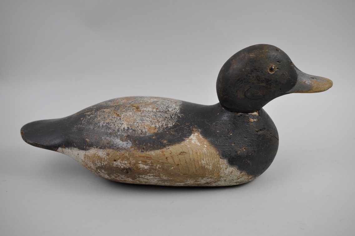 Bluebill Drake Duck Decoy w/ Glass Eye