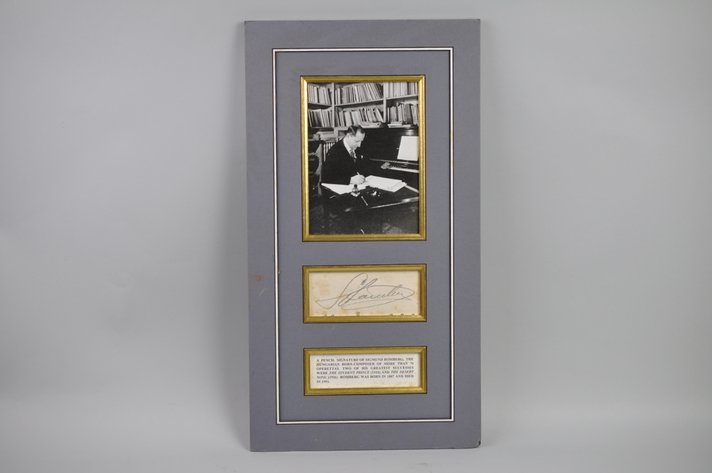 Sigmund Romberg Signed Photo Display Piece