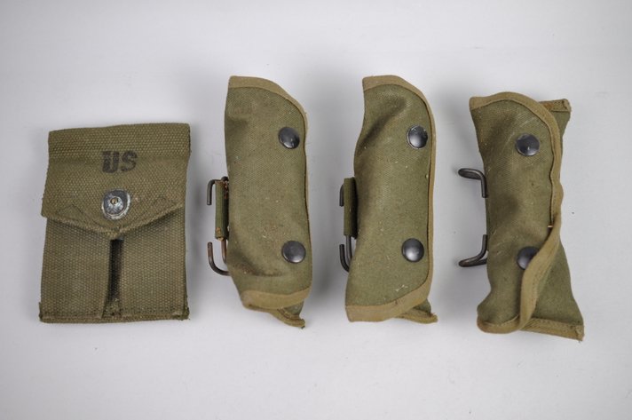 WWII Grenade Sight Cases & Vietnam Mag Pouch