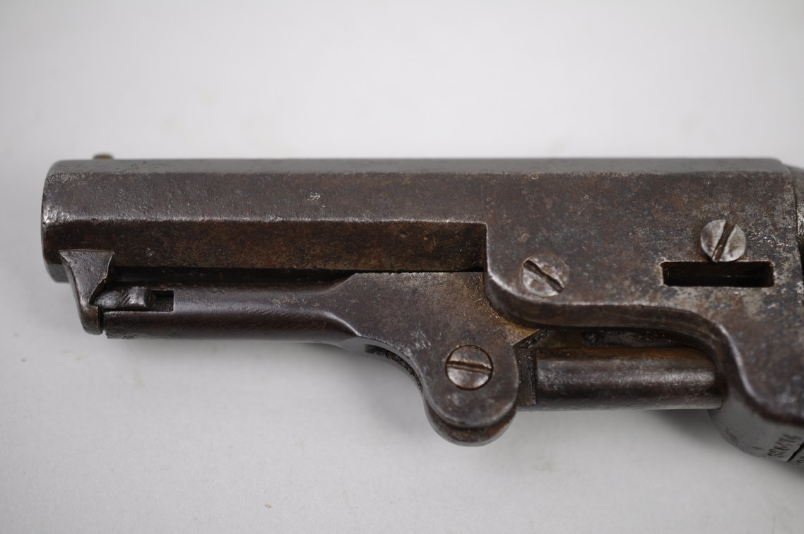 Colt Model 1849 Pocket Revolver, Case, Bullet Kit