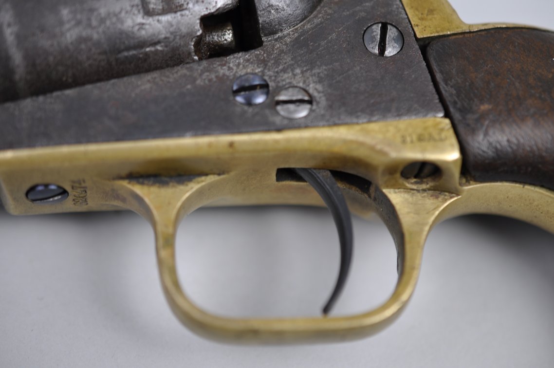 Colt Model 1849 Pocket Revolver, Case, Bullet Kit