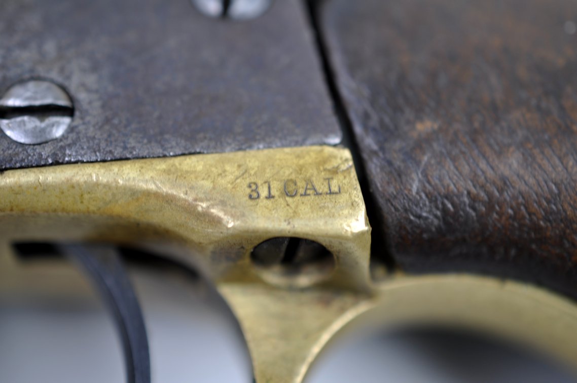Colt Model 1849 Pocket Revolver, Case, Bullet Kit