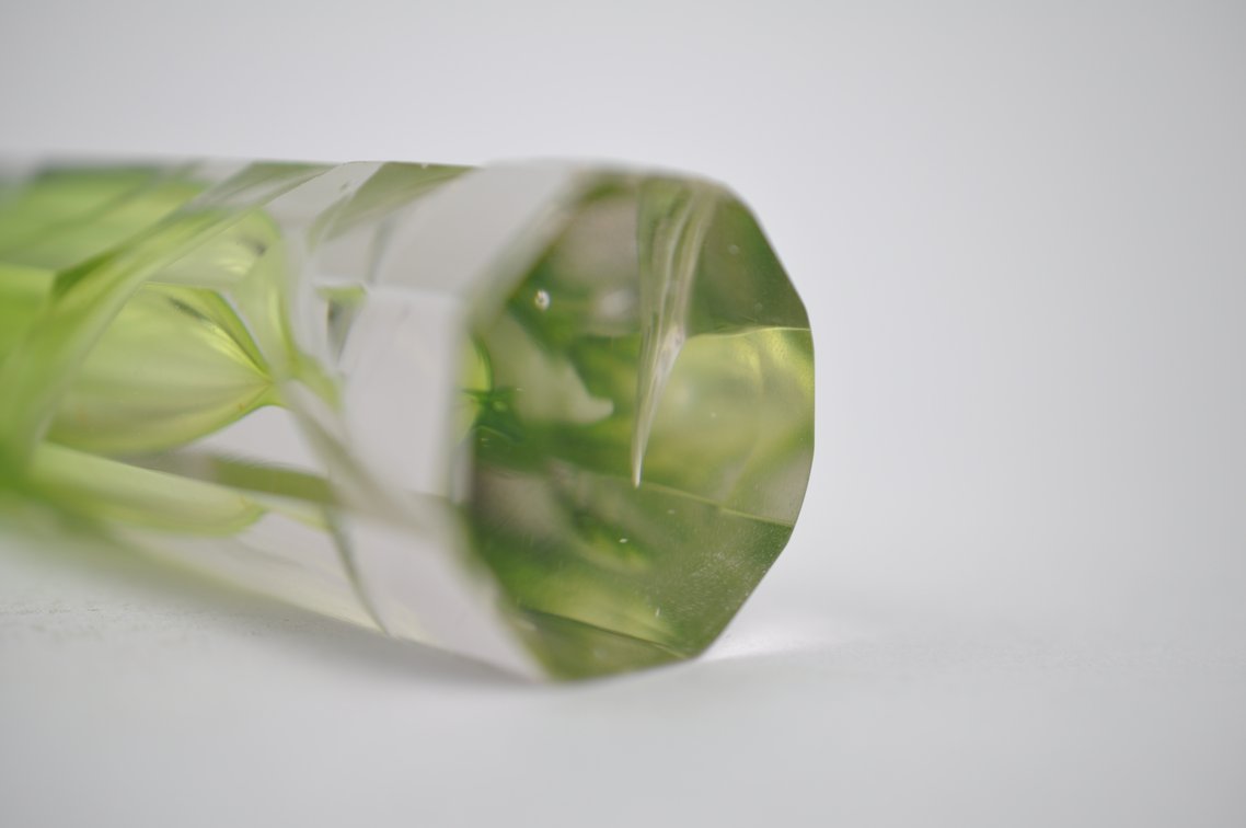 Moser Karlsbad Intaglio Cut Floral Vase