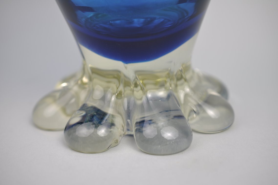 Murano Lattice Glass Vase