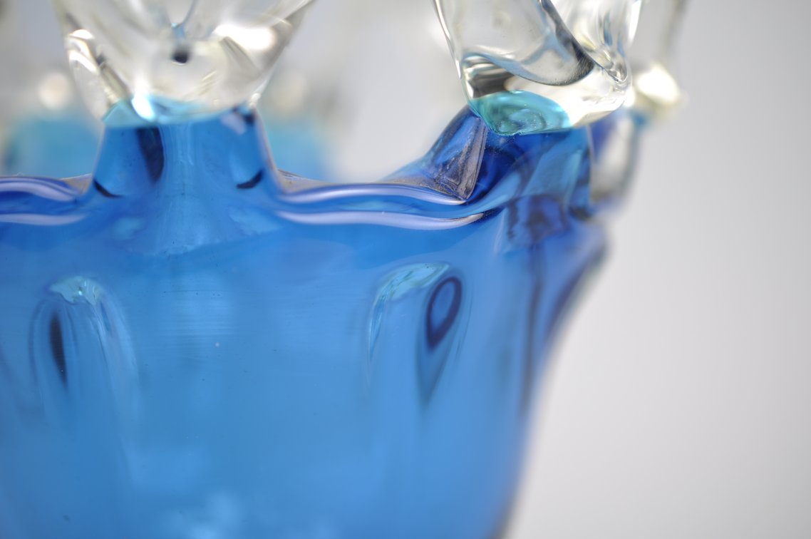 Murano Lattice Glass Vase