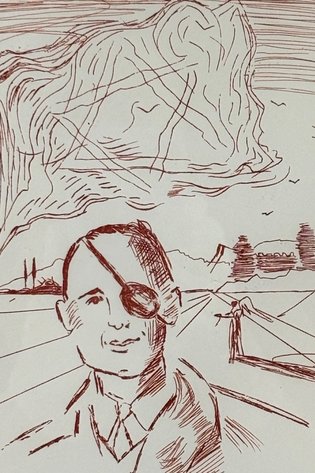Salvador Dali Moshe Dayan