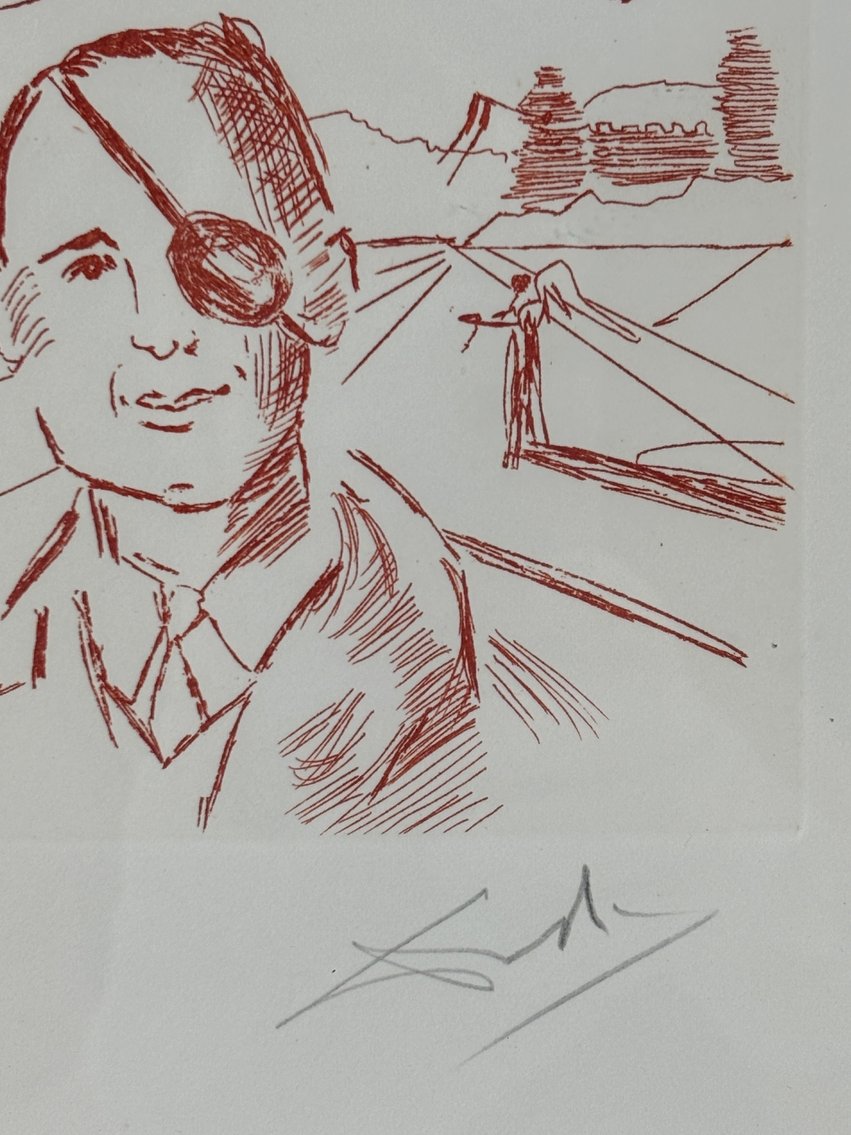 Salvador Dali Moshe Dayan