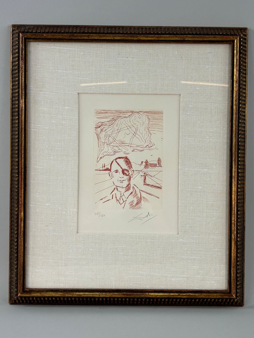 Salvador Dali Moshe Dayan