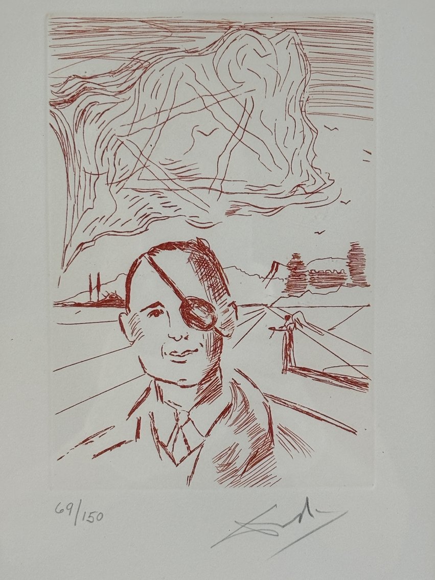 Salvador Dali Moshe Dayan