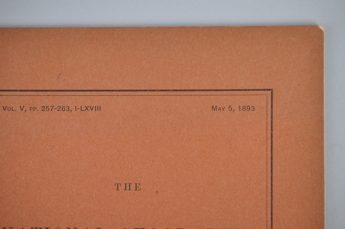 Vol. V May 5, 1893 National Geographic